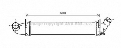 AVA QUALITY COOLING rta4496 -  Интеркулер